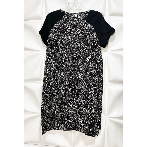 Fossil Sz S 100% SILK Black Belted Shirt Dress Shift Polka Dot - Picture 4 of 7